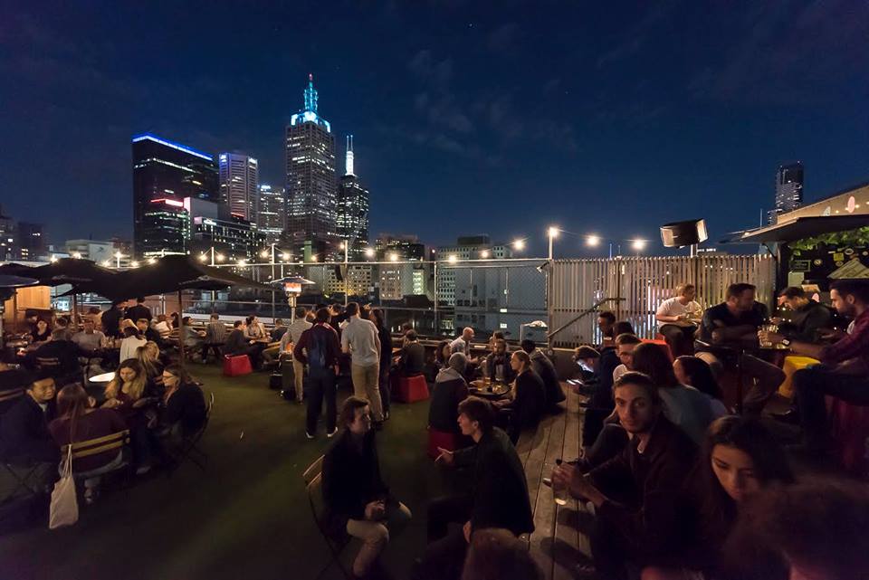 Rooftop Bar on the top level of Curtin House is a longstanding local favour...